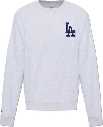 Sporty & Rich Hoodies & sweatvesten, unisex, Grijs, 2Xl, Katoen, LA Serif Crewneck