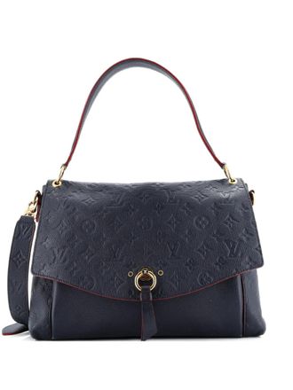 Louis Vuitton Blanche Handbag Monogram Empreinte Leather MM satchel - Blauw