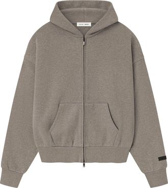 Fear of God SS25 Classic Fleece Zip-Up Hoodie Homestead Heather 192SP254783F