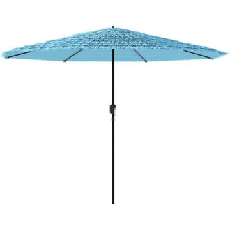 vidaXL Sombrilla De Jard&iacute;n Con Palo De Acero Azul 388x388x248 Cm Vidaxl