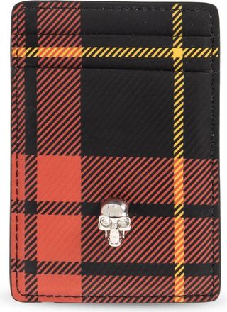 Alexander McQueen Mag Safe Card Case - Heren - Portefeuilles - Rood - ONE Size - Leer - Accessoires
