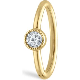 Maria Tash Scalloped Diamond Clicker Earring in 18K Yellow Gold/Diamond at Nordstrom, Size 6.5 Mm