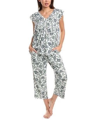 Ellen Tracy 2pc Cropped Pajama Set