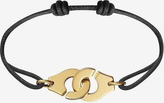 Dinh Van Kordelarmband mit Gelbgold-Detail Menottes R15