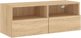 vidaXL Vidaxl - Mueble de pared tv madera ingeniería roble Sonoma 80x30x30 cm