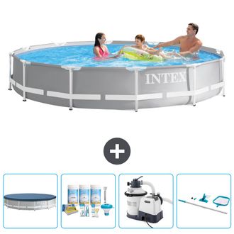 Intex Piscina Prism Frame Redonda - 366x76 Cm - 7-piezas Scb65