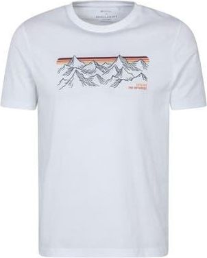 Mountain Warehouse Mountain Stripes T-Shirt in White at Nordstrom, Size Xxx-Large