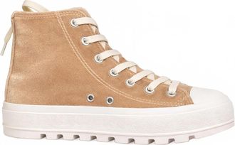 Corkys Footwear Womens Hunky Dory Sneaker In Tan Velvet