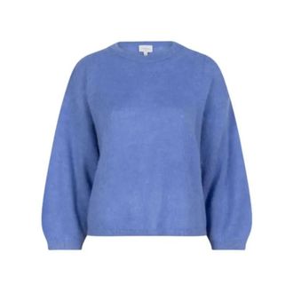 Dante6 Rondgebreide Pullover - Dames - Ronde hals truien - Blauw - XS - Wol - Truien & Vesten