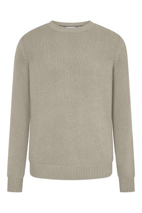 Joop Strickpullover JOOP JEANS Belao, Herren, Gr. XXL, beige (natural), Strick, Obermaterial: 100% Baumwolle, clean, unifarben, regular fit normal, Rundhal