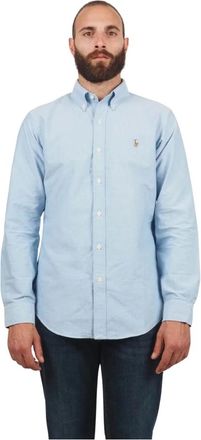 Polo Ralph Lauren Klassiek Oxford Shirt - Heren - Casual Overhemden - Blauw - M - Katoen - Overhemden