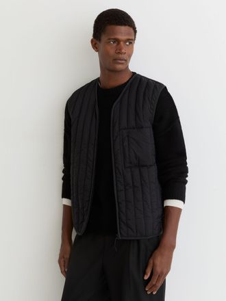 Rains Quilted Vest, Navy, XS