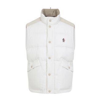 Moncler Vests, male, White, Size: XL Scais Down Gilet