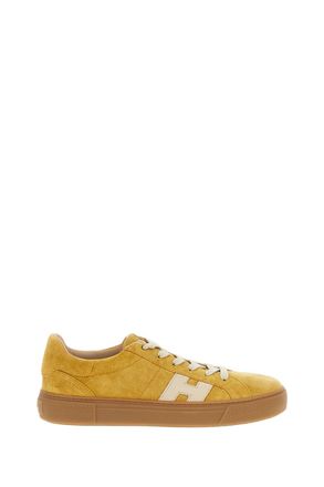 Hogan Yellow Suede Leather Skater Sneakers