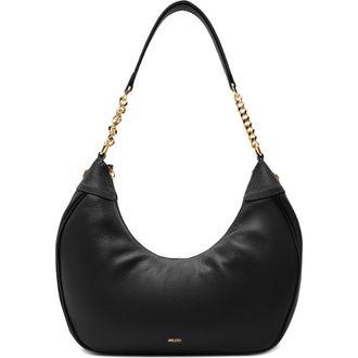 Arezzo Large Elena Leather Hobo in Black at Nordstrom