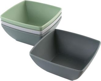 Gibson Home Grayson 4 Piece 6 Inch Melamine Bowl Set in Assorted at Nordstrom