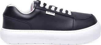 Sunnei Leather Sneakers - Black/White
