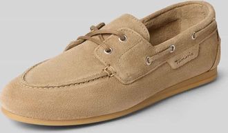 Tamaris Tamaris Mokassins aus echtem Leder in Taupe, Gr&ouml;&szlig;e 40