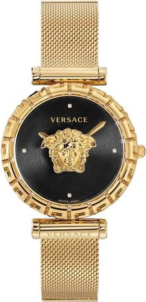 Versace Palazzo Empire Greca Diamond Watch - Dames - Horloges - Geel - ONE Size - Accessoires