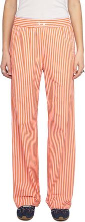 Zadig&Voltaire Poma Pop Raye Wide Leg Pants in Lady at Nordstrom, Size 10 Us