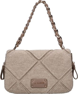 La Carrie Mongolia Bag - Dames - Schoudertassen - Beige - ONE Size - Wol - Tassen
