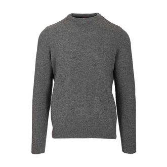 Barbour Holden Crew Neck Jumper - male - Barbour - Round-neck Knitwear - Gray - XL - Knitwear