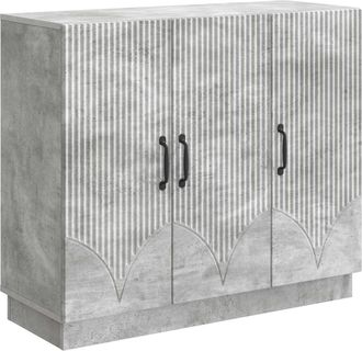 vidaXL Aparador Gris Hormig&oacute;n 89 X 34,5 X 77 Cm Madera De Ingenier&iacute;a Vidaxl