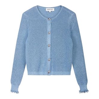Fab By Fabienne Chapot Fabienne Chapot, Truien & Vesten, Dames, Blauw, XS, Leer, Jody Cardigan