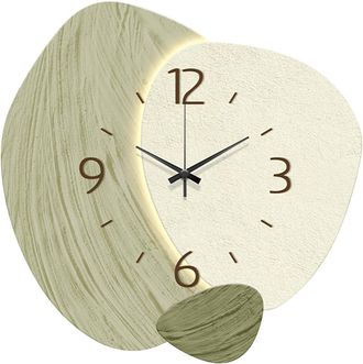 OEM Reloj De Pared Silencioso Para Ni&ntilde;os, Sin Tictac, Decorativo Para Ba&ntilde;o, Aula, Granja, Verde