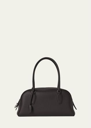 The Row India East-West Shoulder Bag in Grain Leather