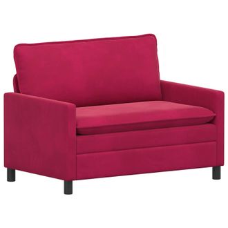 vidaXL Sof&aacute; Rojo Vino 126 X 81 X 87,5 Cm Terciopelo Vidaxl