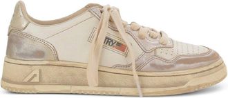 Autry Sup Vint Low Woman Metal/leat