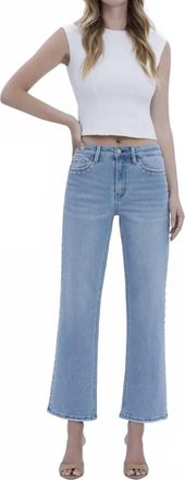 Flying Monkey High Rise Ankle Slim Wide Leg Jeans In Honorable