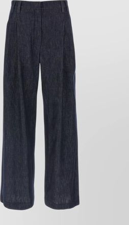 Brunello Cucinelli wide leg denim trousers
