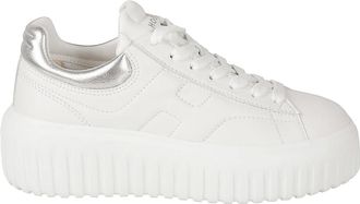 Hogan H-Stripes Allacciato H - Dames - Sneakers - Wit - 38 1/2 EU - Leer - Schoenen
