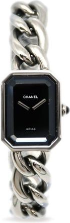 Chanel 1987 pre-owned Première 20mm - women - stainless steel - One Size - Black