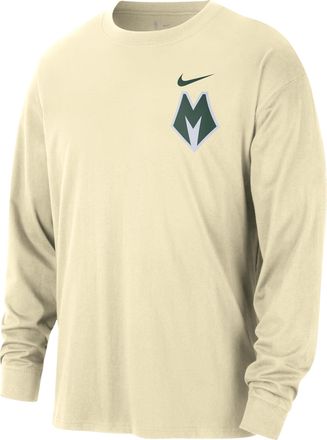 Nike Milwaukee Bucks Essential City Edition Nike Mens NBA Long-Sleeve T-Shirt in Brown | HV5592-280