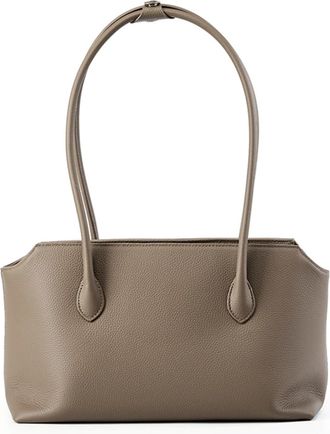 Generic Leather Large Underarm Shoulder Bags, Compatible For Women Shopping Tote Work Ladies Handbags(Grey)