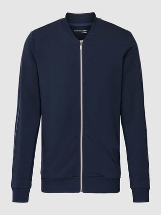 Schiesser Relaxed Fit Sweatjacke mit Rei&szlig;verschluss in Dunkelblau, Gr&ouml;&szlig;e S