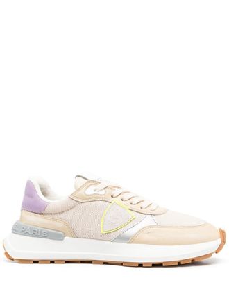 Philippe Model Sneakers met colourblocking - Beige