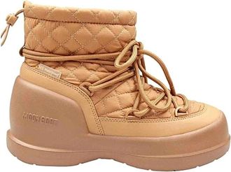 Moon Boot Dames - Winterlaarzen - Beige - 39 EU - Schoenen