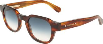 Ferragamo SF2146S 208 Mens Sunglasses Brown Size 49