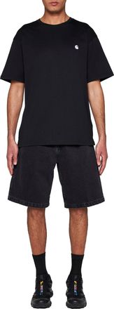 Carhartt Work in Progress Mens Shorts Landon Black Cotton