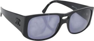 Chanel Pre-owned Accessories, female, Black, Size: ONE SIZE Pre-owned Plastic Sunglasses