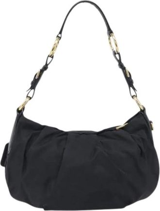 Prada Pre-owned Vintage Shoulder Bag - Dames - Vintage Schoudertas - Zwart - ONE Size - Leer - Vintage
