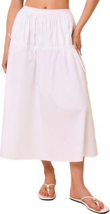 Solid & Striped The Ivy Maxi Skirt in Optic White at Nordstrom, Size X-Large