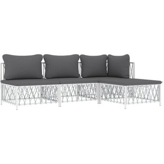 vidaXL Furniture Limited - Juego De Muebles De Jard&iacute;n 4 Piezas Y Cojines