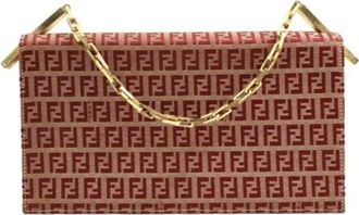Fendi Pre-owned Handbags, female, Red, Size: ONE SIZE Pre-owned Canvas fendi-bags