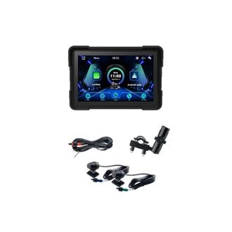 OEM Carplay Inal&aacute;mbrico Para Motocicleta, Android Auto, Pantalla De 5 Pulgadas, Navegaci&oacute;n Gps, Resistente Al Agua, Bluetooth Dual, C&aacute;mara Dual