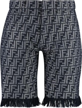 Fendi Denim Bermuda Shorts